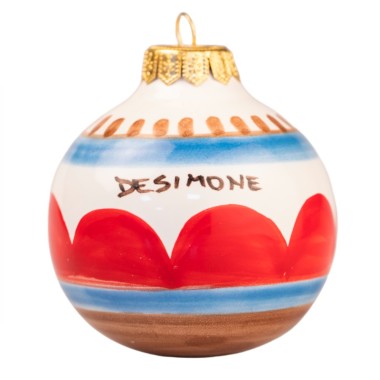 Palla di Natale artigianale Lampedusa Ceramiche De Simone Palla di Natale artigianale Lampedusa Ceramiche De Simone